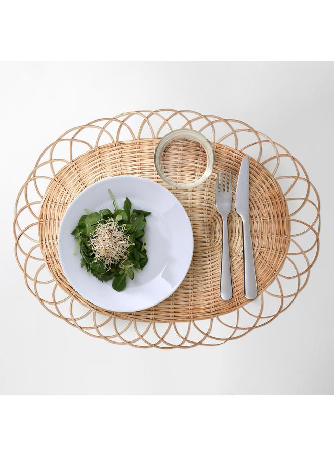 erorex Place mat, natural/rattan handmade, 35 cm - Image 3