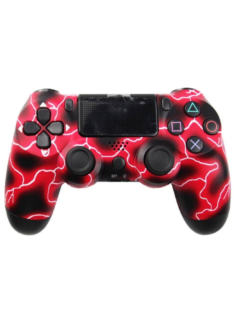LIXES Wireless DualShock 4 Controller for PS4 - Vibration Feedback, Motion Sensors, Touchpad, Light Bar, Share Button & Speaker for Ultimate Gaming Experience (Red) 
