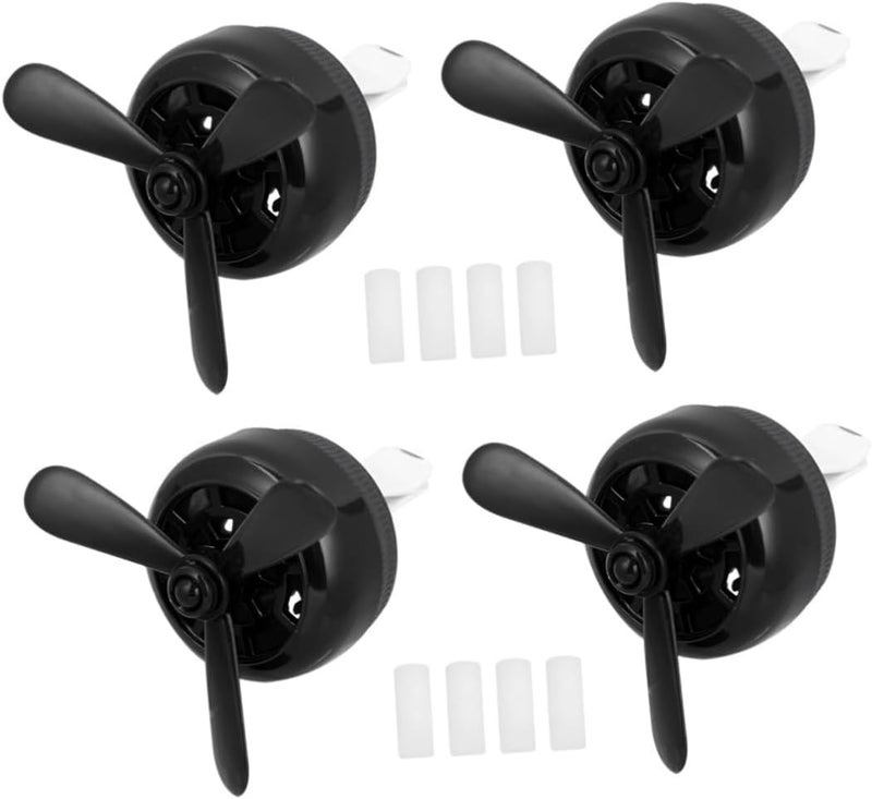 FAVOMOTO 12pcs Car Air Outlet Diffuser Black Alloy Patterns Pieces for Driving Easy Installation Car Decoration for Men Women - Image 4