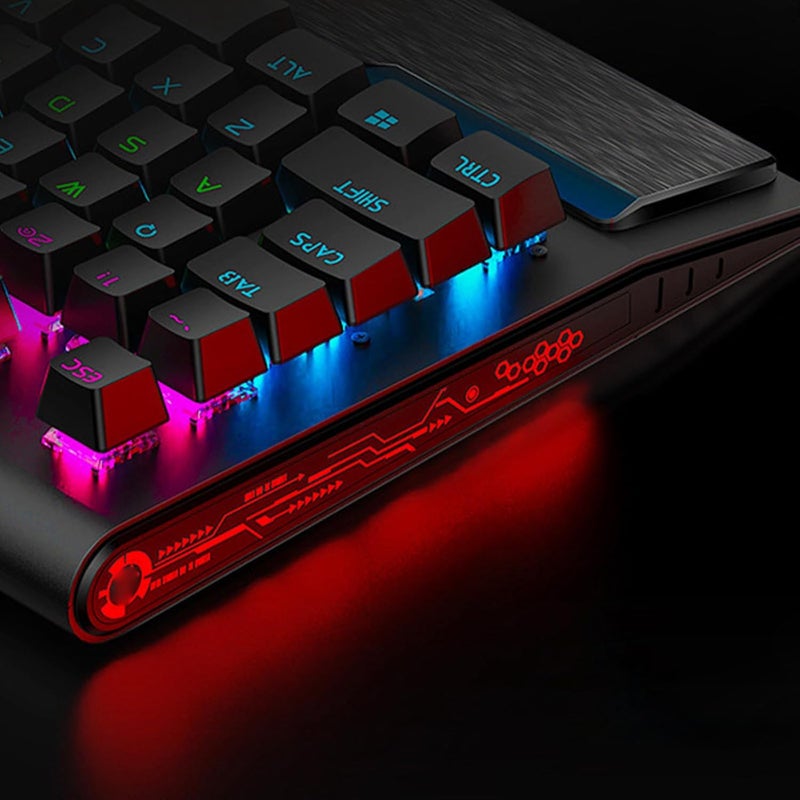 104 Key Code USB Mechanical Gaming Keyboard RGB Backlit N Rollover Switch Enhanced RGB Lighting Keyboard - Image 3