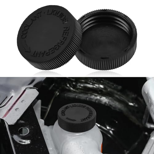 Lyxheth 2PCS Coolant Reservoir Cap, Radiator Reservoir Cap, Engine Radiator Water Tank Caps Coolant Caps OEM#21712-79900, Car Coolant Water Tank Reservoir Cap Replacement for Infiniti Nissan (Black) - Image 1