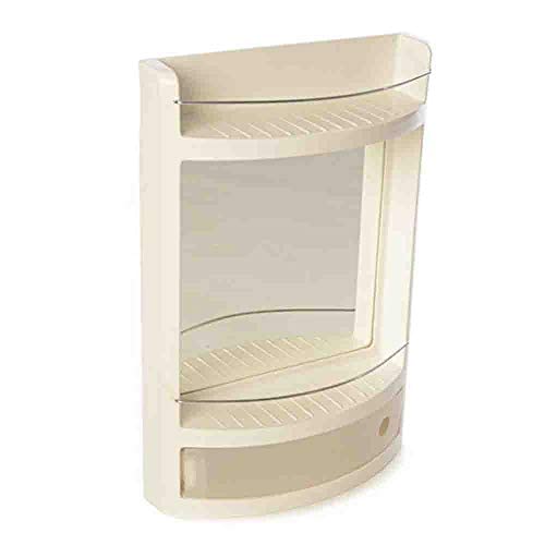 CIPLA PLAST Morris White Bathroom Cabinet with Mirror Plastic Cabinet for Bathroom Bathroom Cabinet with 2 Shelves Cabinet for Living RoomKitchenBathroom White - Image 3