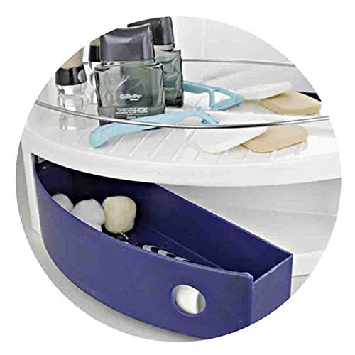 CIPLA PLAST Morris White Bathroom Cabinet with Mirror Plastic Cabinet for Bathroom Bathroom Cabinet with 2 Shelves Cabinet for Living RoomKitchenBathroom White - Image 2
