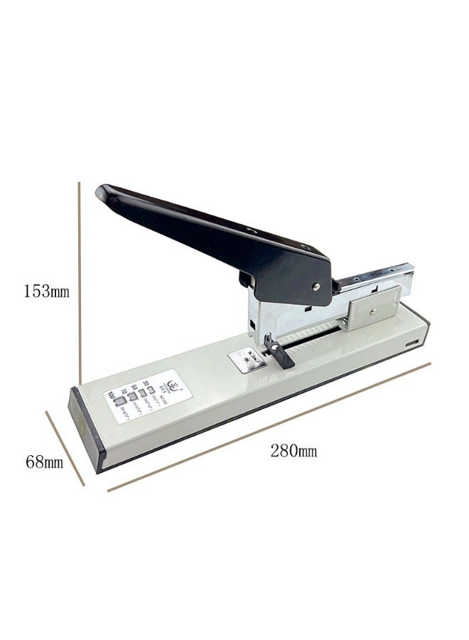 Bukela Heavy Duty Stapler，Large size labor-saving stapler can staple 100 pages once a time (Grey)  - Image 3