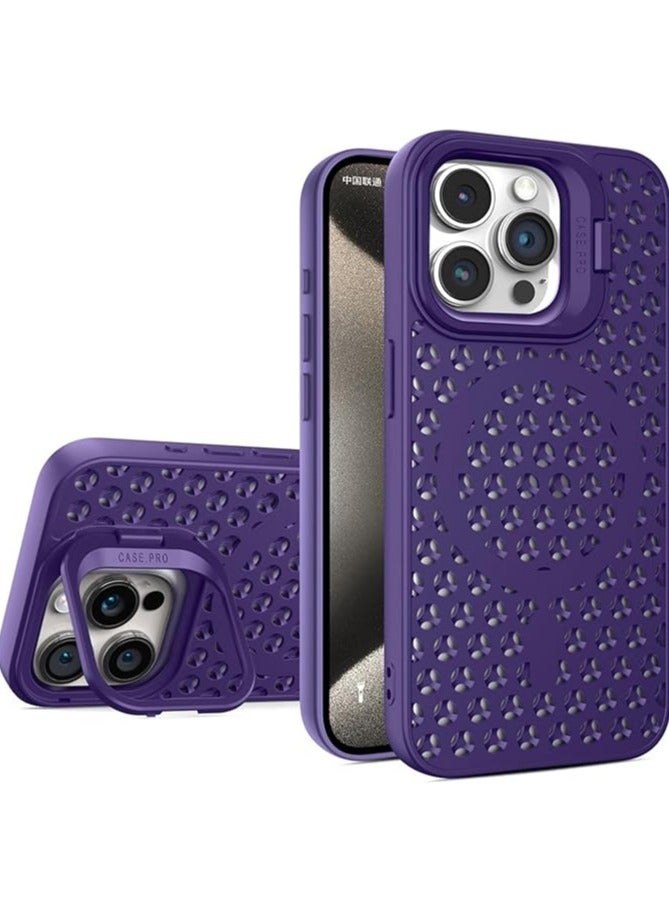 Casemate iPhone 13 Pro Max MagSafe Case Magnetic Silicone Case Compatible with iPhone Supports Magnetic Charging, Hollow Mesh Design for Heat Dissipation Ventilation and Camera Lens Holder Cover - Image 1