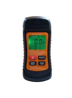 Wood Moisture Meter Digital Moisture Detector Moisture Tester Damp Tester Dampness Meter Portable Hygrometer Thermometer for Wood Building Material Walls Paper