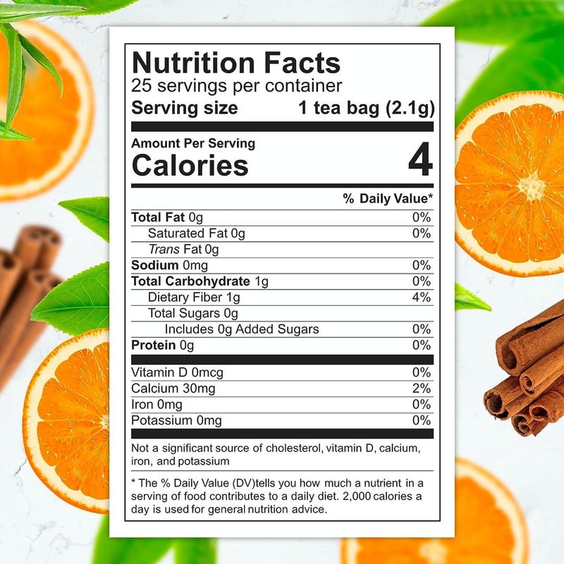 Total Tea SIimming Detox Tea Caffeine Free - 25 Day Detox - Herbal Tea with Chamomile, Hibiscus Tea & Ginger Root for Colon Cleanse - Natural Citrus & Cinnamon Herbal Tea for Digestive Health - Image 2