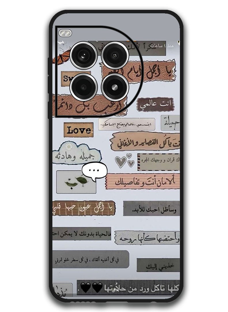 Theodor Protective Case Anti Scratch Shock Proof Bumper Cover For OnePlus Ace 3 Pro Arabic Design (141) - Image 1