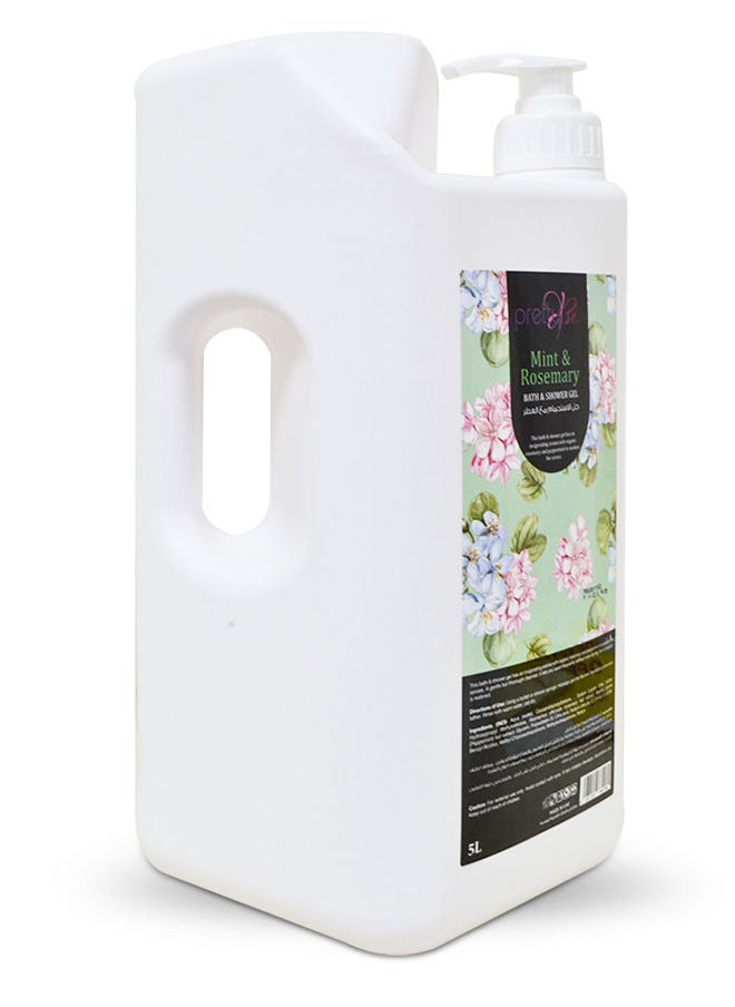 Pretty Be - Bath & Shower Gel with Mint & Rosemary Extracts 5L - Image 1