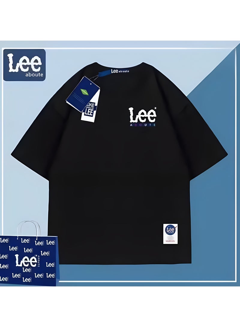 LEE New Fashionable Casual LEE Co Branded T-shirt 