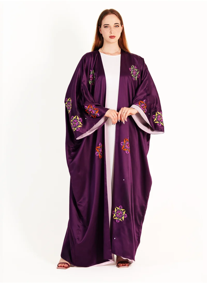 Rosette Abaya Purple-R-202411