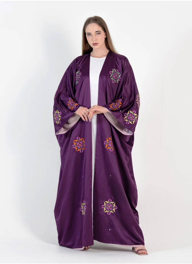 Rosette Abaya Purple-R-202411