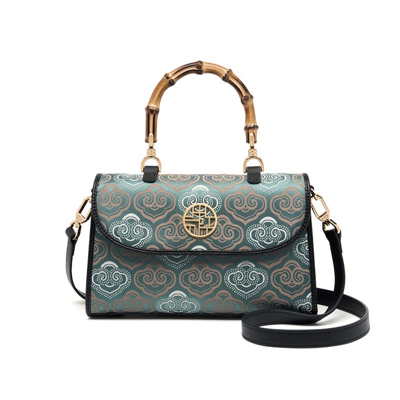 Genuine Leather Chinese Style Large Capacity Shoulder Bag Fashion Women'S Wedding Bag Bride Sc1686 - Image 1