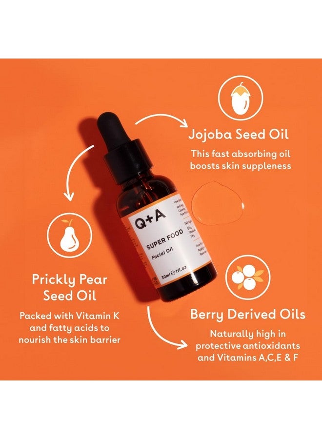 كيو+إيه زيت الوجه المغذي الفائق. زيت للوجه معزز للبشرة يحتوي على مكونات طبيعية 100%. 30 مل/1 أونصة سائلة - Image 2