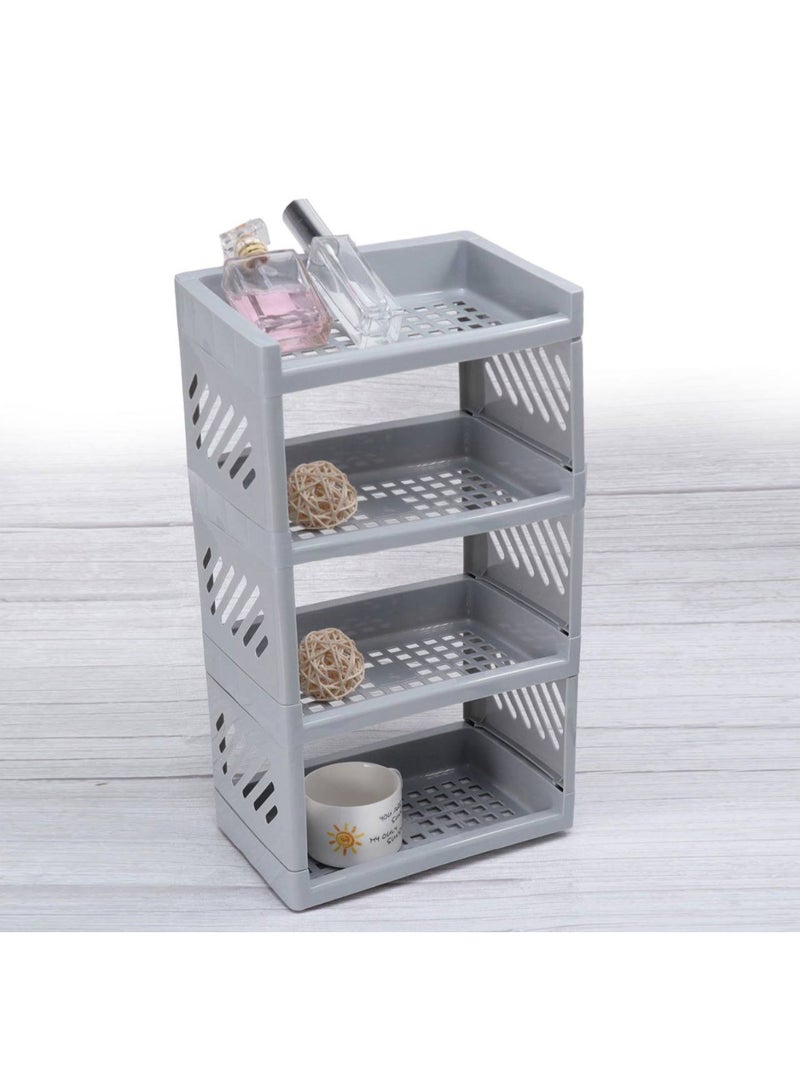 4-tier organizer shelves, 28cm x 30cm, shelf length 10cm, with legs - Image 2