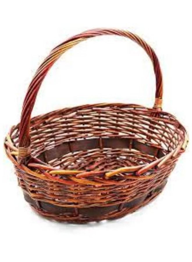 Bamboo Outdoor Picnic Wooden Basket With Handles ZX2503S-5L- (48X40X16)