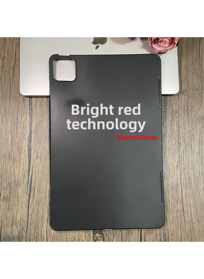 Suitable For Xiaomi 6max Frosted Material Tablet Shell Xiaomi 5/5Pro Soft Shell Xiaomi 6 Ultra-thin Protective Shell-Color:Black-Applicable Model:Xiaomi 6(11-inch) 2023 - Image 2