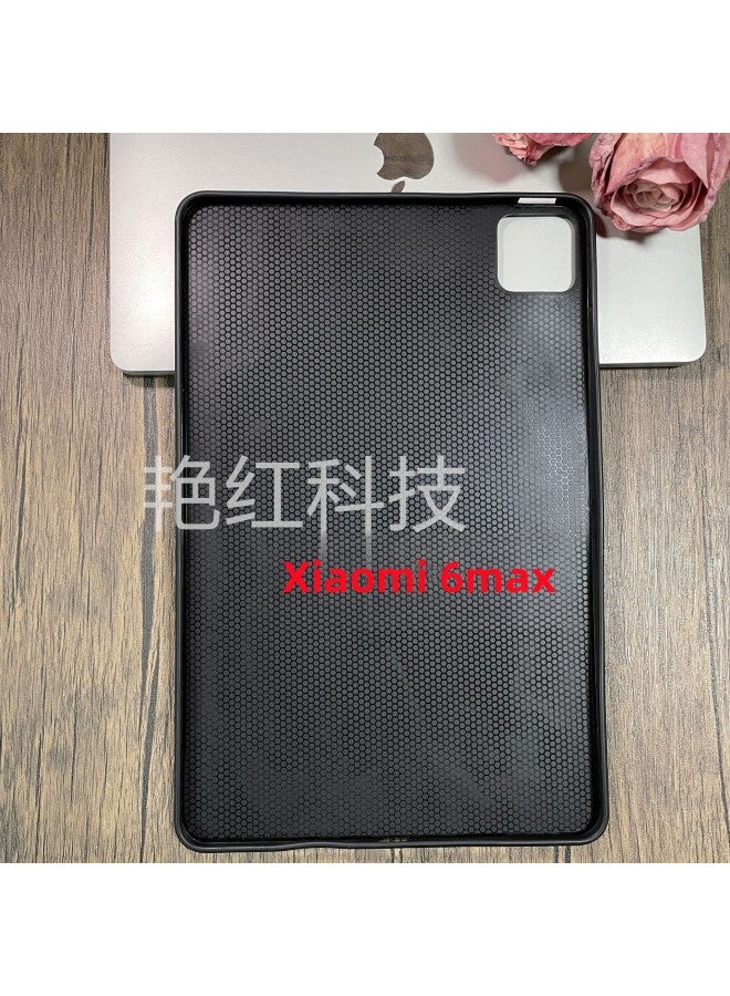 Suitable For Xiaomi 6max Frosted Material Tablet Shell Xiaomi 5/5Pro Soft Shell Xiaomi 6 Ultra-thin Protective Shell-Color:Black-Applicable Model:Xiaomi 6(11-inch) 2023 - Image 3
