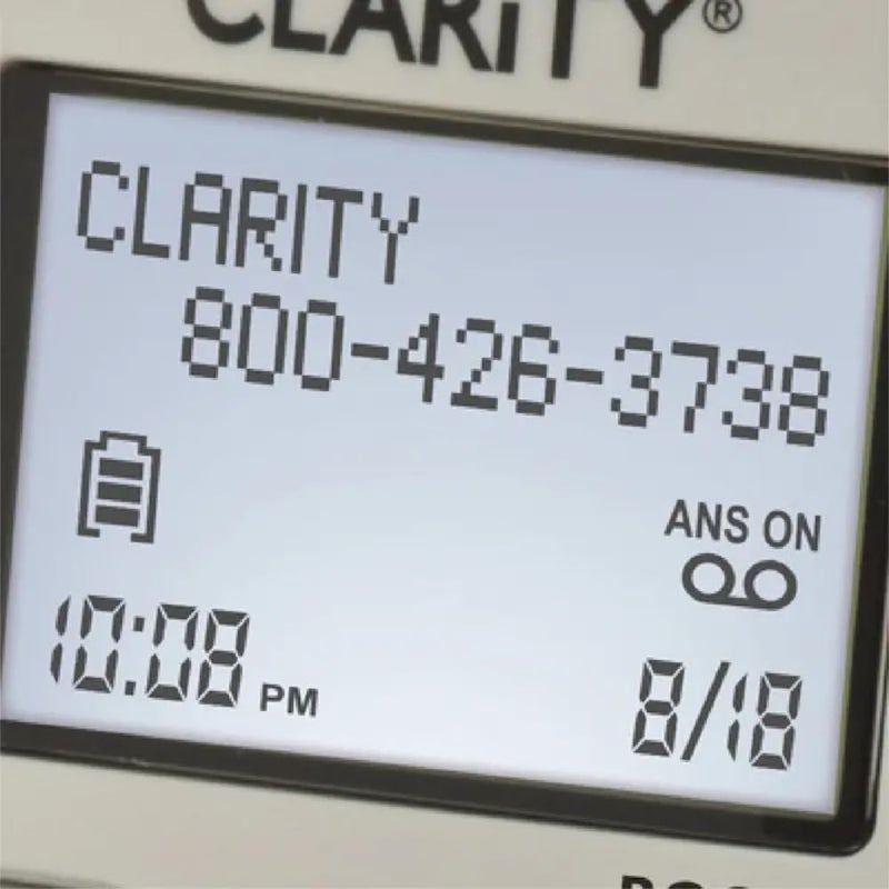 CLARITY هاتف لاسلكي معزز/ضعيف البصر D704 40db مع شاشة عرض معرف المتصل - Image 2