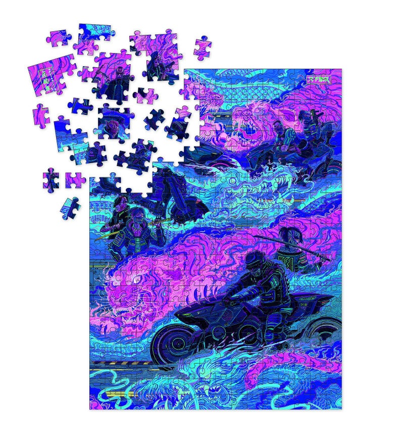 Dark Horse Deluxe Cyberpunk 2077 Night City Gang Tyler Claws Puzzle - Image 2