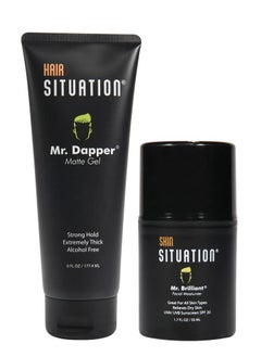 Hair Situation Mr. Dapper Matte Hair Gel and Mr. Brilliant Face Moisturizer  - Image 1