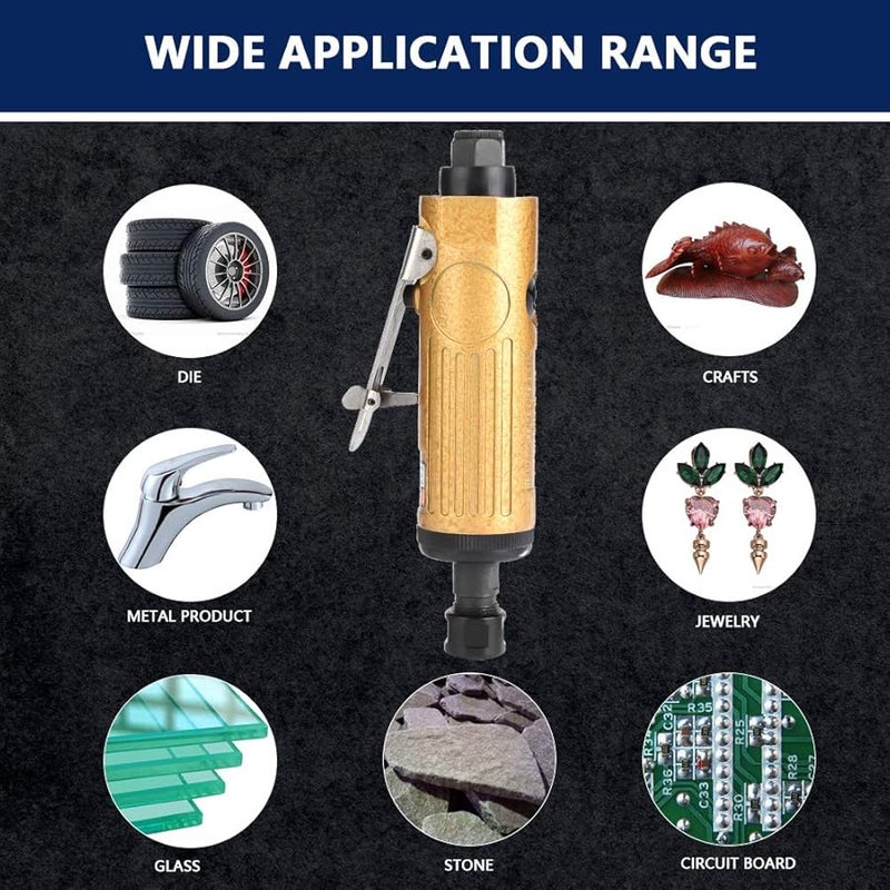 KP 621 Large Air Die Grinder 3mm 6mm Chuck Low Noise Polishing Engraving Metal Wood Rubber - Image 3