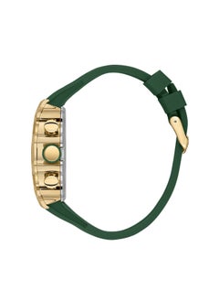Lee Cooper ساعة لي كوبر للرجال، شاشة متعددة الوظائف وحزام سيليكون - LC08062.177، أخضر  - Image 2