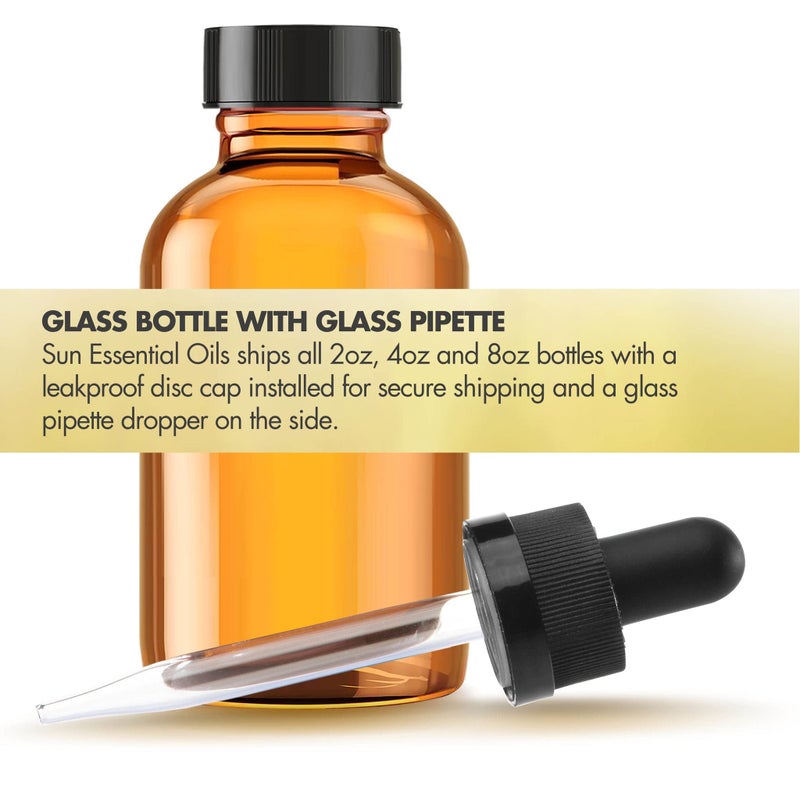 Sun Essential Oils زيوت الشمس الأساسية 4 أونصات - زيت الصندل الأساسي - 4 أونصات سائلة - زيت الصندل - Image 4