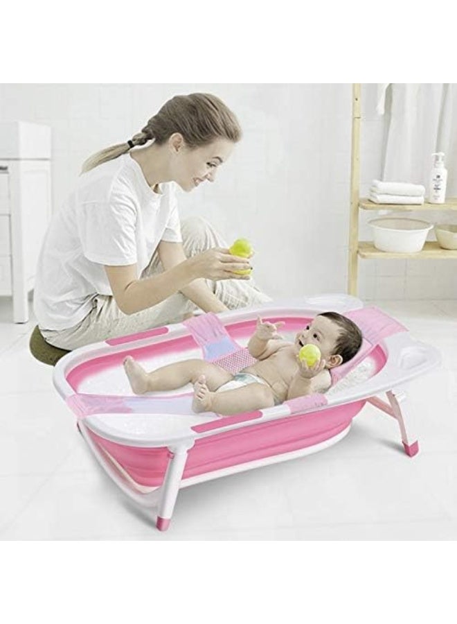 Baby Foldable Collapsible Portable Bathtub (Pink) - Image 5