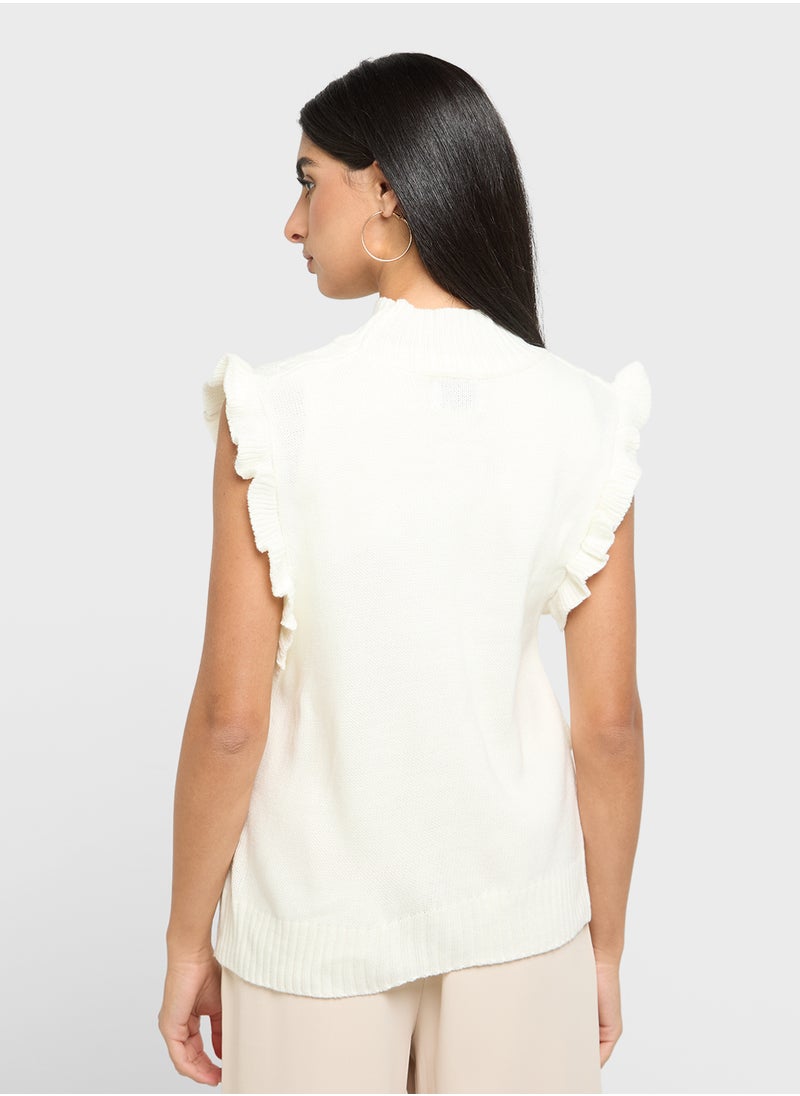 ELLA Baby Ruffled Sleeve Top  - Image 2