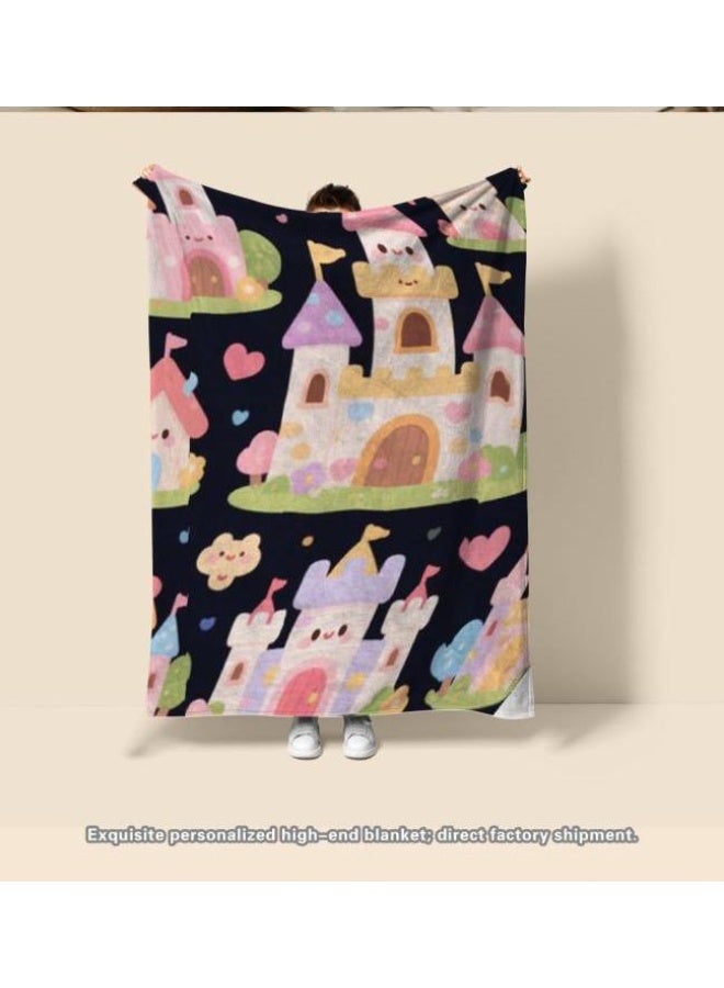 general Baby and children's cartoon flannel thin blanket (warm and comfortable, suitable for sleep, game use) 70cm*100cm - Image 3