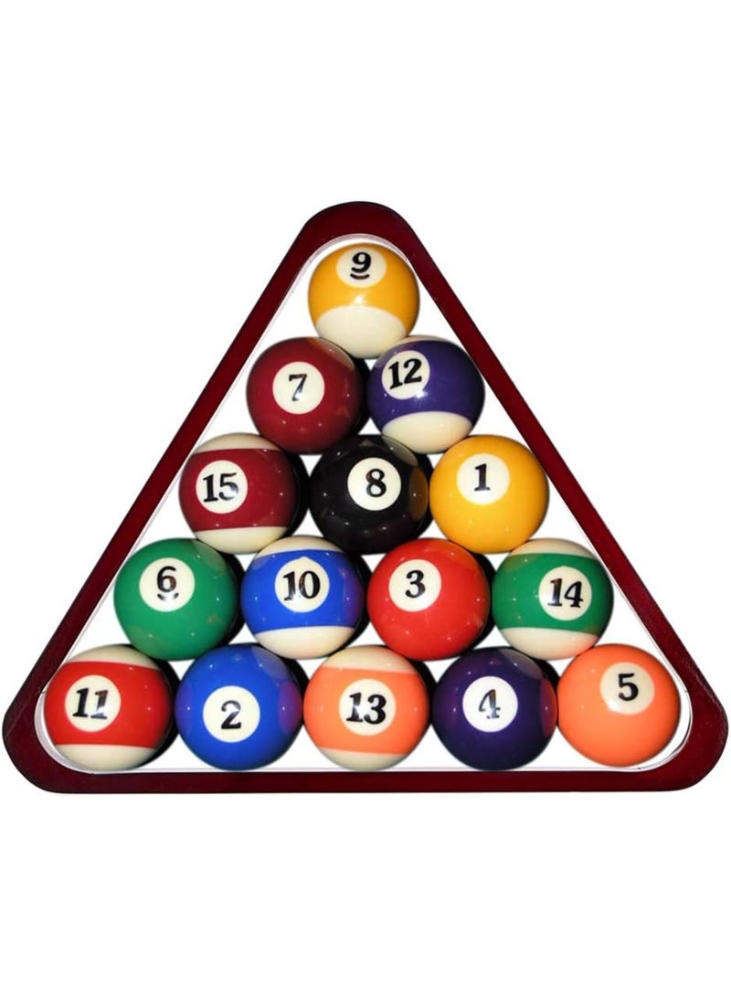 Generic Set of 2 Wooden Billiard Ball Rack Set, Vintage Solid Wood Billiard 8-Ball Triangle Rack & 9-Ball Diamond Rack Table Pool Ball Racks - Image 5