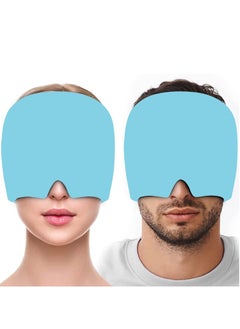 Generic Headache Relief Hat Cold Hot Therapy Headache Relief Cap for Puffy EyesTension Sinus & Stress Relief Blue  - Image 1