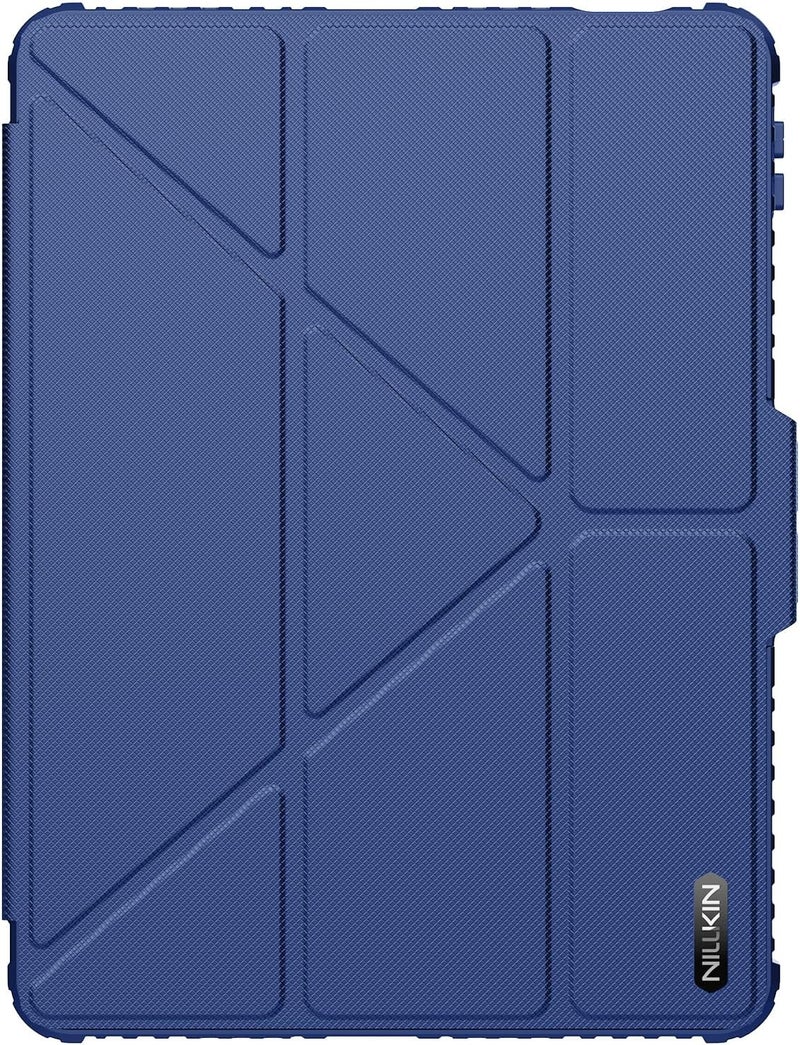 Nillkin Bumper Pro Pu Leather Case Designed For Xiaomi Pad 7/7 Pro, Pen Holder/Shockproof Cover/Multi Angle Folding Style/Rear Camera Slide Cover Blue - Image 2