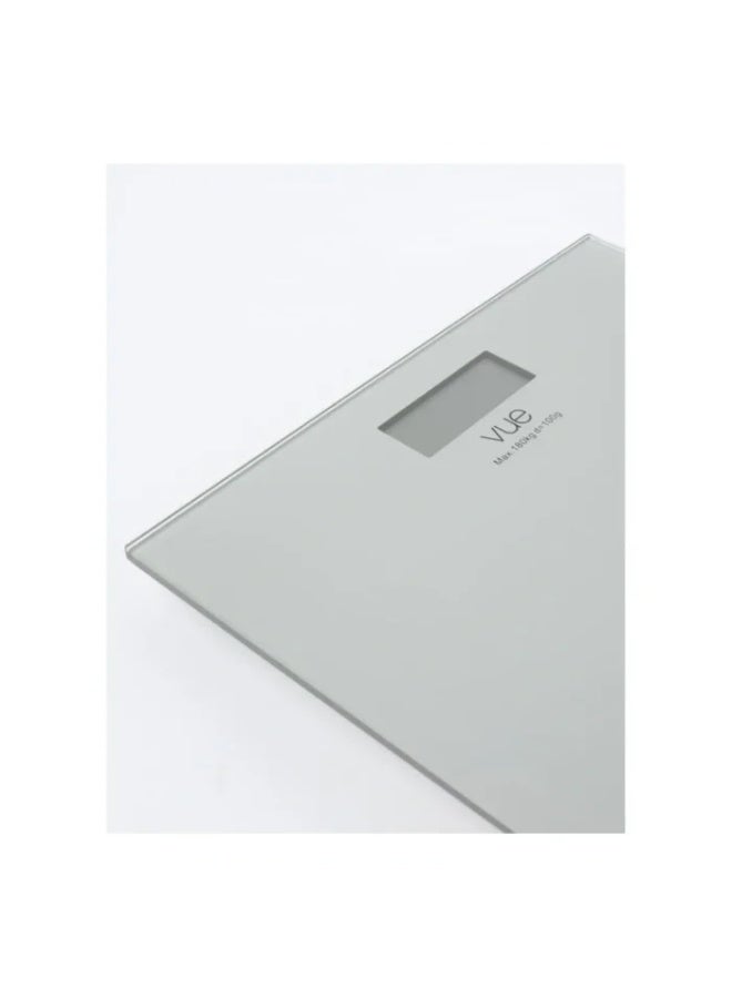 Vue Digital Bathroom Scale – High-Precision Body Weight Scale with Silver Tempered Glass, Large LCD Display and Step-On Technology - Image 3