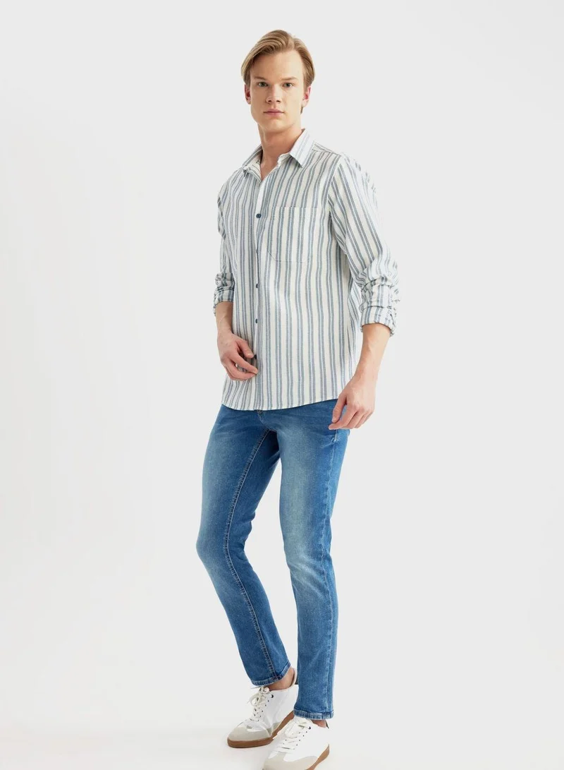 DeFacto  Man Regular Fit Long Sleeve Shirt for Men | Best Price UAE