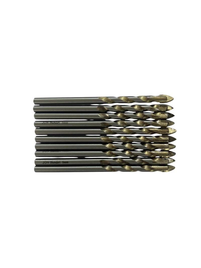 Jon Bhandari Tools Ceramic Drill Bit Set Tungsten Carbide for Tile, Glass, Concrete, Brick, Wood & Plastic (10pc 5mm) - Image 5