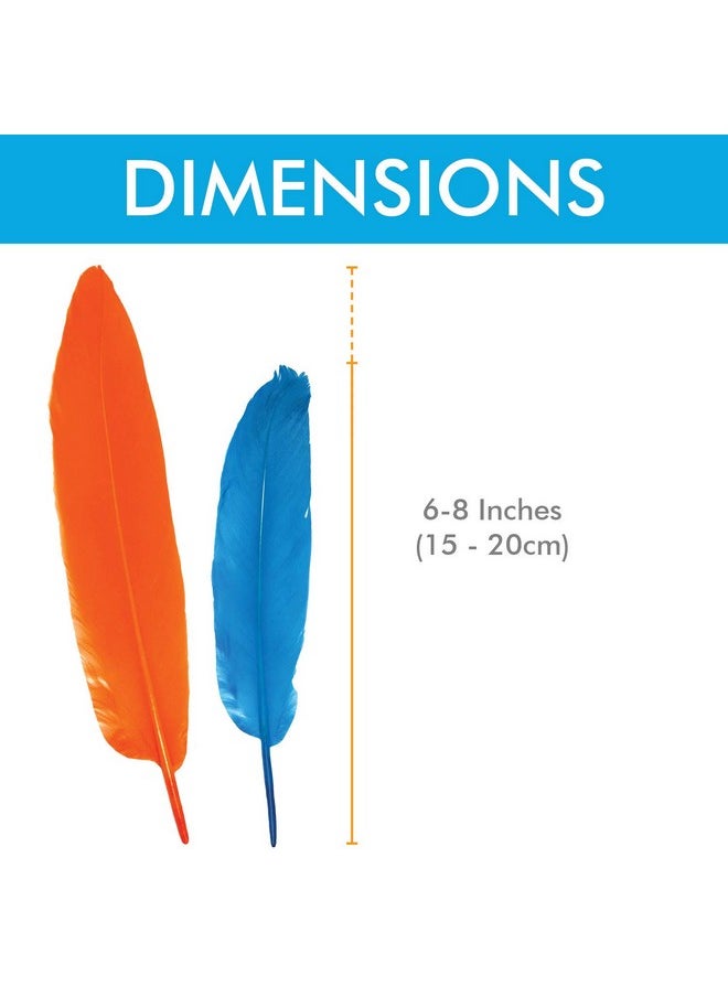 Millennial Essentials 120Pcs Colorful Goose Feathers For Diy Crafts, Jewelry Making, Wedding, Home Or Party Decorations, 12 Colors (6-8 Inches)  - Image 3