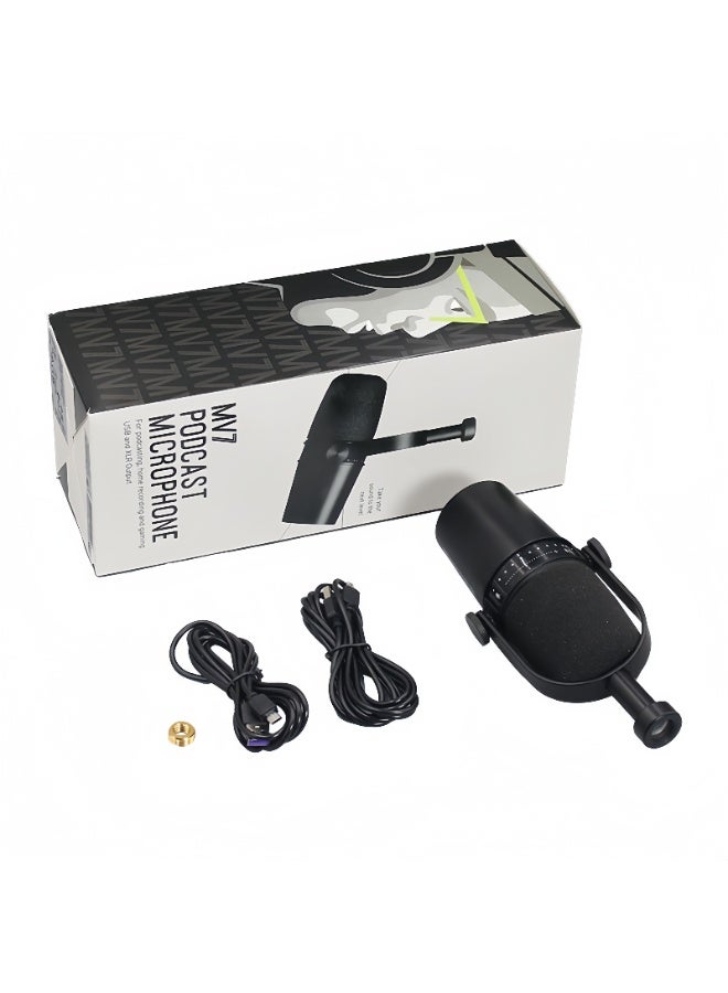 Podcast Microphone For Podcasting MV7-K Black - Image 1