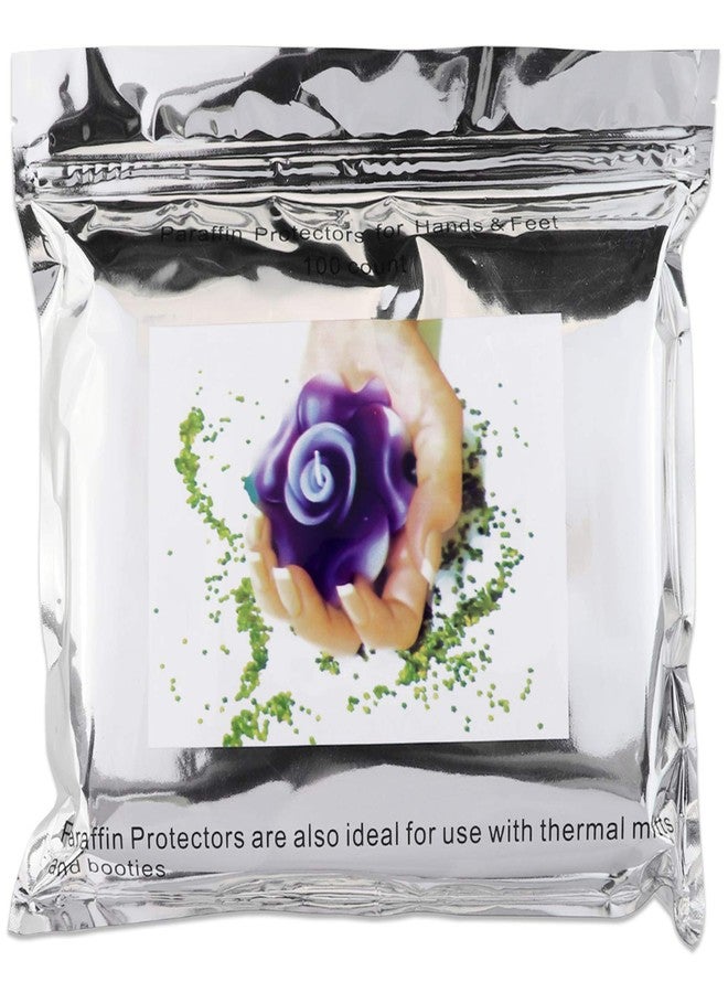 Beauticom 100 Counts - Beauticom Paraffin Wax Thermal Mitt Plastic Bath Liners for Hand or Foot Professional or Personal Use, 15 x 10 Inches - Image 2