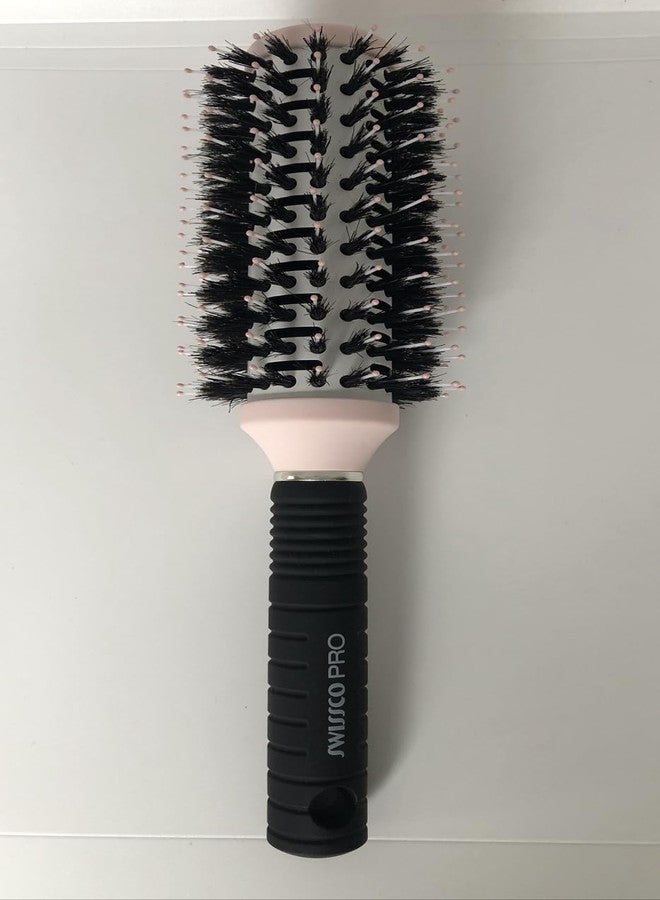 Swissco Pro Ionic Round Thermal Brush - SMALL (Pink, White and black) - Image 2