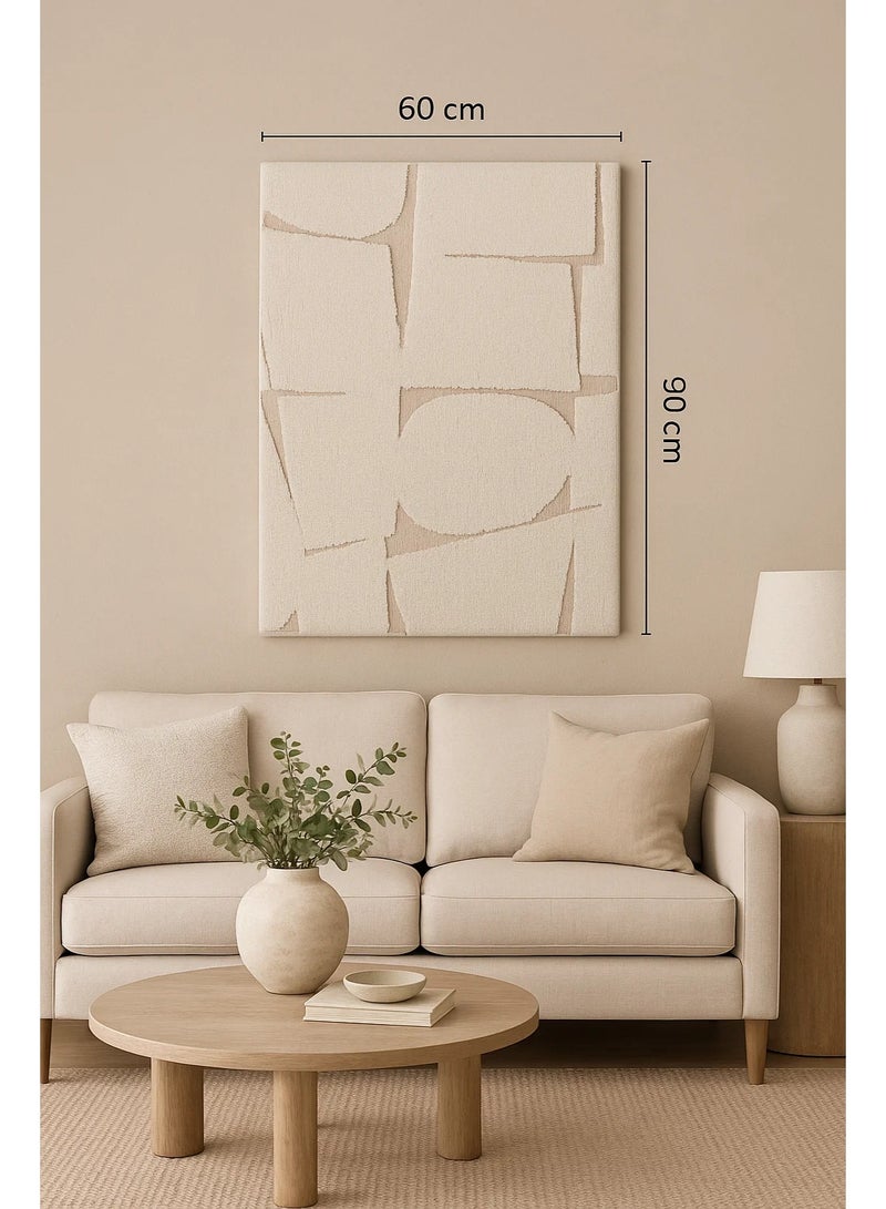 LOFT GARFIELD WALL ART - WOOL/VISCOSE - MDF STRUCTURE,60*90CM,MULTIUSE,BED ROOM,OFFICE ROOM,LIVING ROOM - Image 5