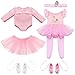 Kajaia 8 Pcs Doll Clothes 18 Inch Doll Clothes and Accessories Dress Flip Flops Hat Outfit Swimsuit Accessories for 18 InchBallet - Image 2