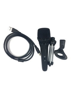 ماركة غير محددة ميكروفون مكثّف بمنفذ USB مع حامل ثلاثي القوائم أسود  - Image 5