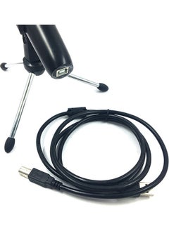 ماركة غير محددة ميكروفون مكثّف بمنفذ USB مع حامل ثلاثي القوائم أسود  - Image 2