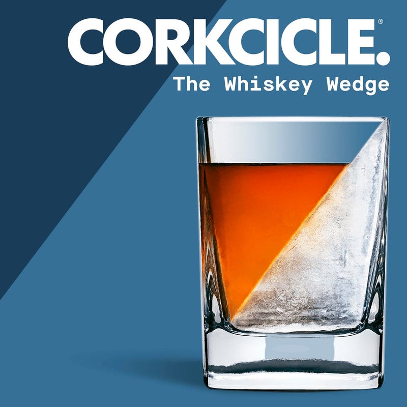 Corkcicle Premium Whiskey Wedge Old Fashioned Glass with Silicone Mold, 9 oz  Perfect for Chilling Whiskey, Tequila, Mocktails, and More  Ice Wedge Melts Slowly to Retain Drinks Full Flavor - Image 2