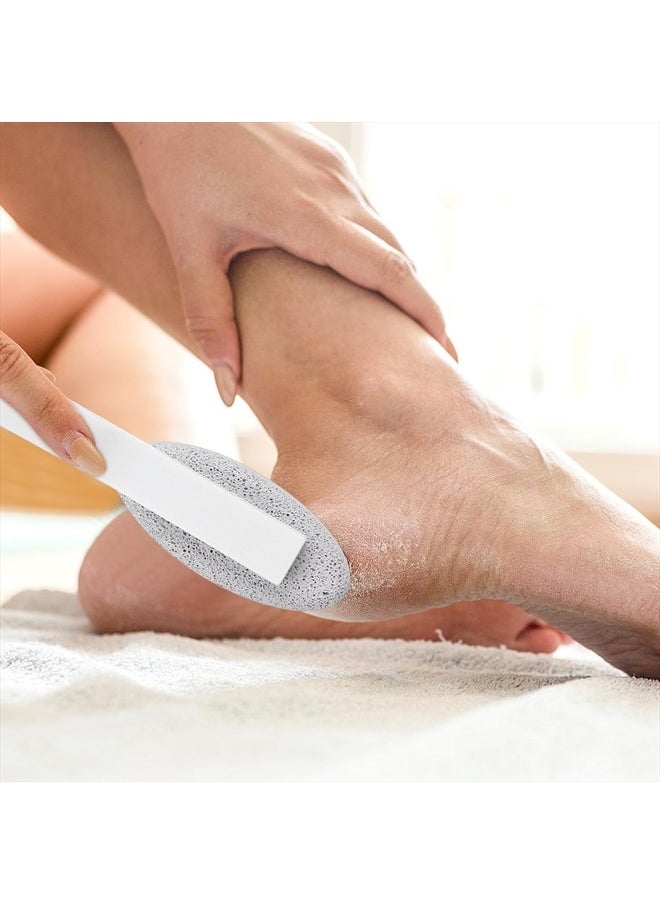Healifty Pumice Stone Pedicure Tools Long Handle Hard Skin Remover for Hands Foot File Exfoliation (Blue)  - Image 2