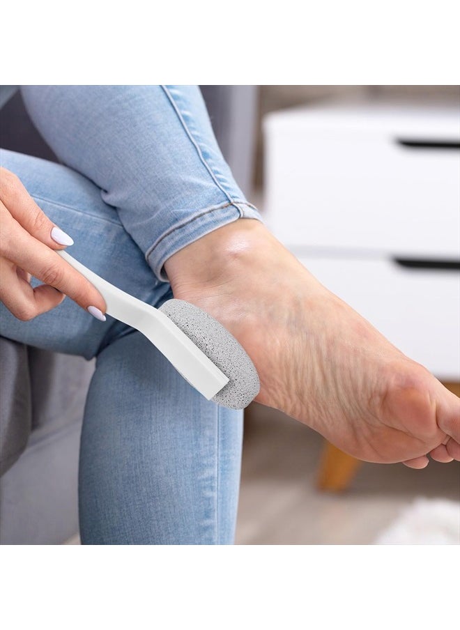 Healifty Pumice Stone Pedicure Tools Long Handle Hard Skin Remover for Hands Foot File Exfoliation (Blue)  - Image 3