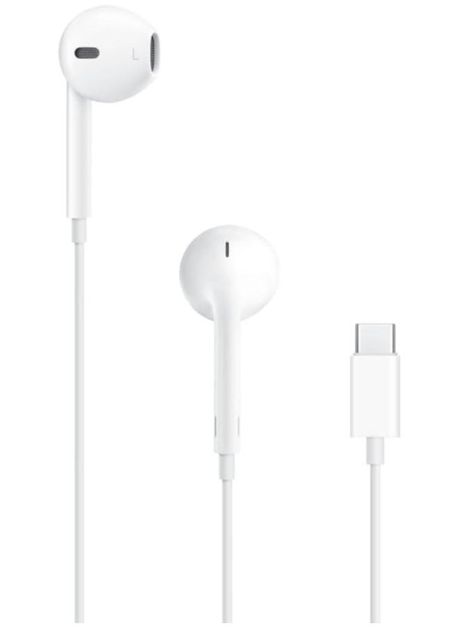 OMAKSS - Earpods with USB-C White For Iphone 15 Pro Max, 16 Pro Max Samsung, Huawei, Oneplus, Xiaomi - Image 1