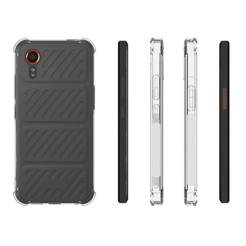 HuHa Case Cover For Samsung Galaxy Xcover 7 Shockproof Non-slip Thickening TPU Phone Case(Transparent) - Image 2